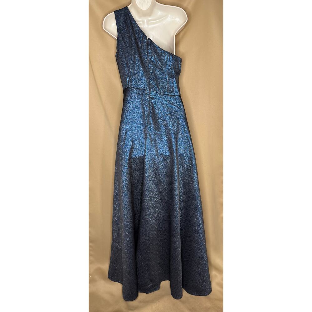 Monique Lhuillier Navy Odyssey Gown 6 - Picture 8 of 11